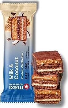 MaxiNutrition Waffle protein bar milk and coconut 40 g