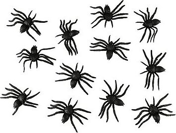 RAPPA Dekorace pavouci , Halloween, 6 cm , 12 ks