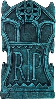 GUIRCA Halloween Náhrobek RIP - odpočívej v pokoji, 43 × 22 cm