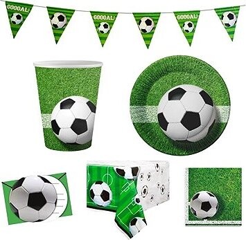 GODAN Dětská narozeninová sada fotbal, 10 osob