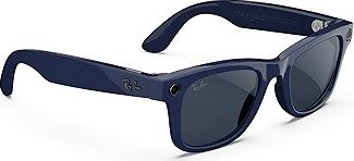 Meta RAY-BAN Meta Wayfarer (Standard) Smart Glasses (Gen 2) - Shiny Cosmic Blue, Clear to Sapphire T