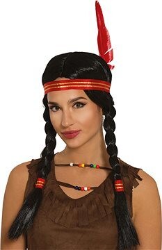 GUIRCA Dámska indiánska parochňa s čelenkou