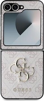 Guess PU 4G Metal Logo Zadný Kryt na Samsung Galaxy Z Flip6 Pink