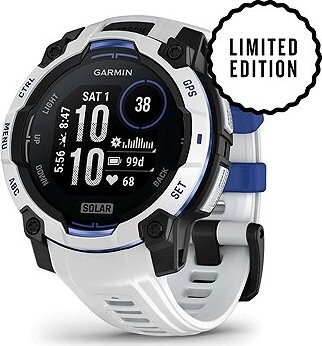 Garmin Instinct 3 45 mm Solar Whitestone/Bolt Blue band