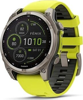 Garmin Fenix 8 47 mm Sapphire Solar Titanium Yellow/Graphite Band
