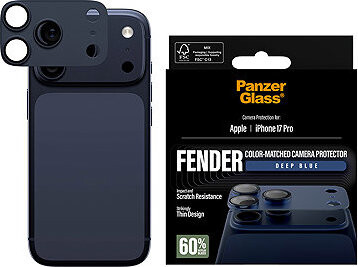 PanzerGlass FENDER Apple iPhone 17 Pro modrý ochranný hliníkový prvok fotoaparátu