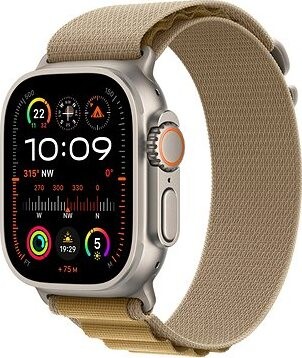 Apple Watch Ultra 2 49 mm Natural Titanium Case s Tan Alpine Loop – Large