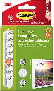 3M Command™ Stripy na zavesenie obrazu, extra veľké, nosnosť 9 kg