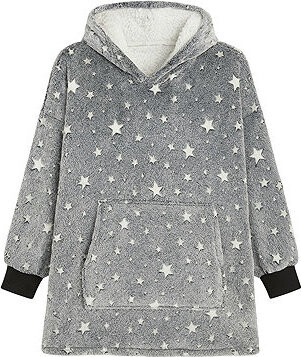 Gordon Televizní mikina s kapucí, hvězdy, šedá