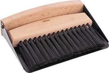 ORION Set smetáčku a lopatky černý mini s magnetem dřevo/kov