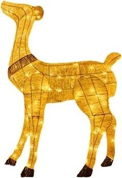 LED světelná laň, 150 cm, 140 teple bílých diod