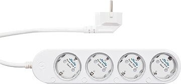 Shelly Powerstrip 4, 4-zásuvka s meraním spotreby, WiFi, biela