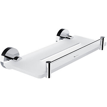 Nimco Polica 30 cm s ohrádkou do kúpeľne a sprchy – Unix chróm