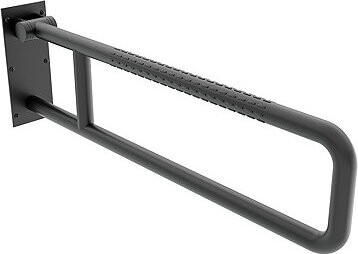 Nimco BMSC-9080-90 Bezpečnostné držadlo do kúpeľne a WC, čierne sklopné, 80 cm