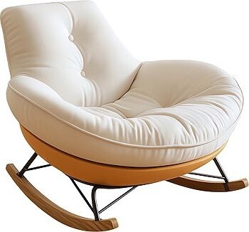 Gordon G1205 Houpací křeslo s měkkým polstrováním, krémové