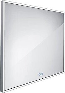 Nimco LED zrkadlo 90 × 70 cm – dotykové s nastavením jasu a farby ZP 13019VX