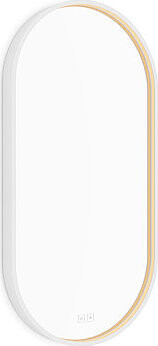 Nimco LED zrkadlo 40 × 80 cm oválne biele – dotykové s nastavením jasu a farby ZPB 32002LVX-05