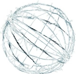 DECOLED LED světelná koule, ledově bílá, pr. 80 cm