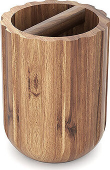 Nimco Pohárik na kefky z akácie s priehradkou – drevená Akaya AK 57