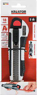 KREATOR Odlamovací nůž 18 mm včetně ořezávátka na tužky KRTH00205
