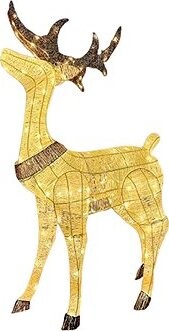 DECOLED LED světelný jelen, 150 cm, 161 teple bílých diod