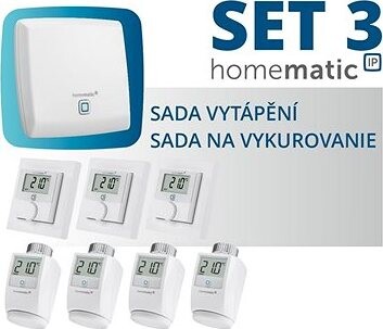 Homematic IP Súprava vykurovania Homematic IP (byt 3+1) – HmIP-SET3