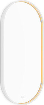 Nimco LED zrkadlo 45 × 90 cm oválne biele – dotykové s nastavením jasu a farby ZPB 32003LVX-05