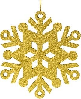 DECOLED Vločka III, pr. 80 cm, zlatá