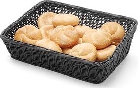 HENDI košík na pečivo čierny skosený 426678