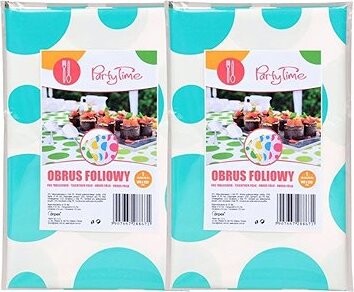 ARPEX Ubrus foliový puntík 100 × 130 cm, 2 ks, modrý