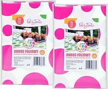 ARPEX Ubrus foliový puntík 100 × 130 cm, 2 ks, růžový