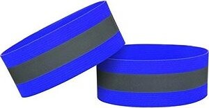 Take it shop Bezpečnostné reflexné pásky na suchý zips, modré