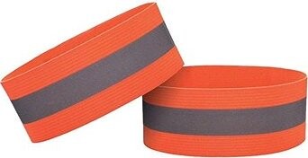 Take it shop Bezpečnostné reflexné pásky na suchý zips, oranžové