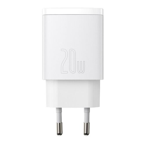 Baseus CCXJ-B02 Compact Quick Nabíječka USB/USB-C 20W White (Pošk. Balení)