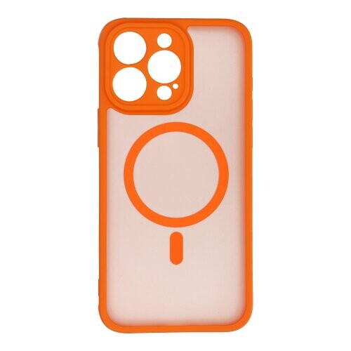 FULL MATTE MAG COVER case compatible with MagSafe for IPHONE 15 Pro Max hermes orange