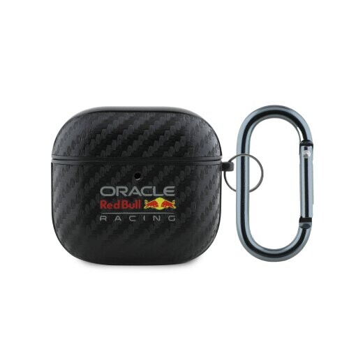 Red Bull PU Karbonové Pouzdro pro AirPods 4 Black