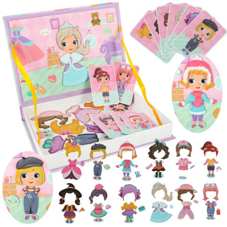 MG Magnetic Book magnetické puzzle, dolls