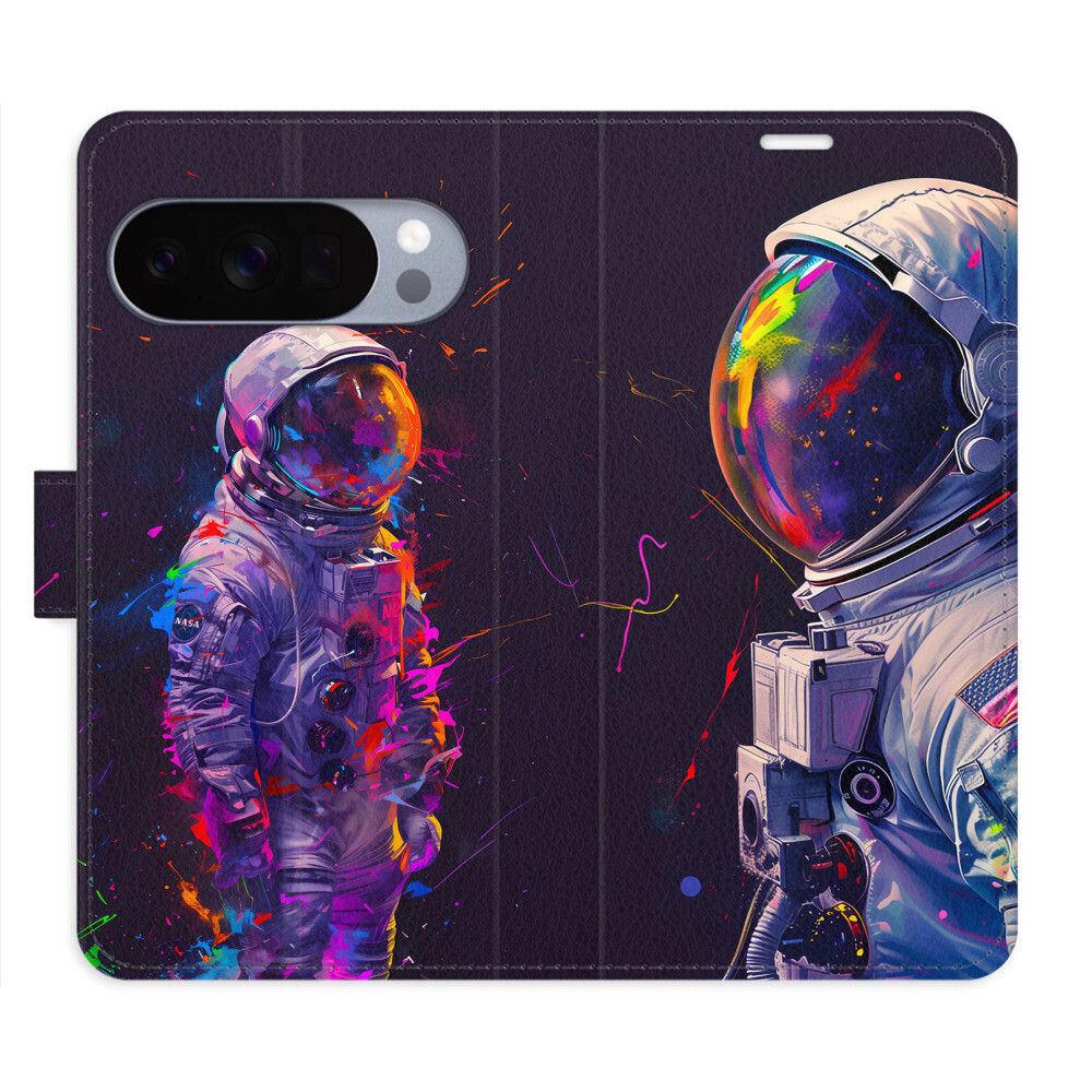 Flipové puzdro iSaprio - Neon Astronaut 02 - Google Pixel 10 / 10 Pro
