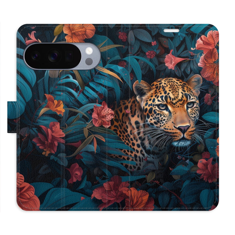 Flipové puzdro iSaprio - Flower Jaguar 02 - Google Pixel 10 / 10 Pro