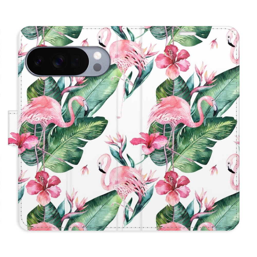 Flipové puzdro iSaprio - Flamingos Pattern - Google Pixel 10 / 10 Pro