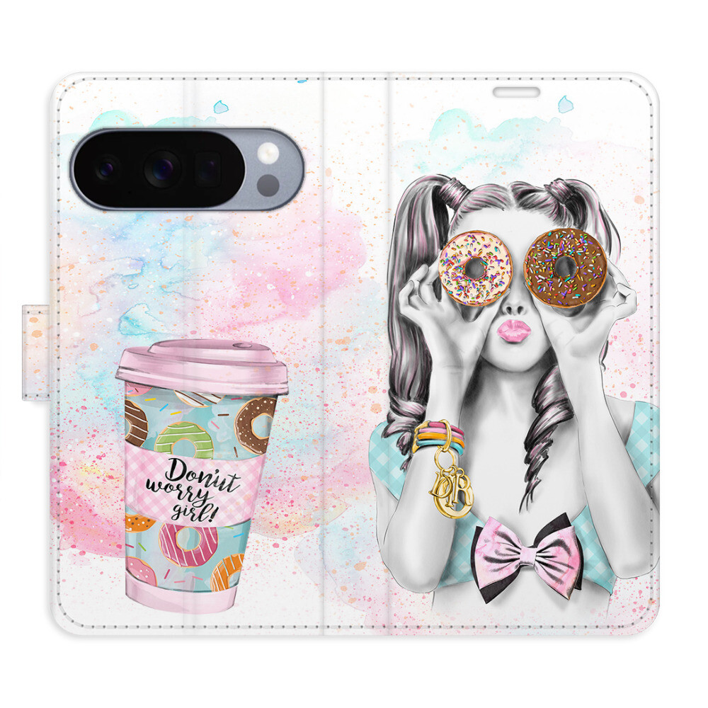 Flipové puzdro iSaprio - Donut Worry Girl - Google Pixel 10 / 10 Pro