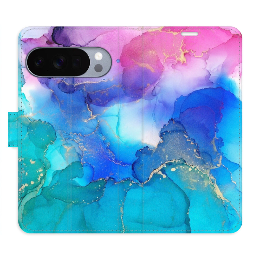 Flipové puzdro iSaprio - BluePink Paint - Google Pixel 10 / 10 Pro