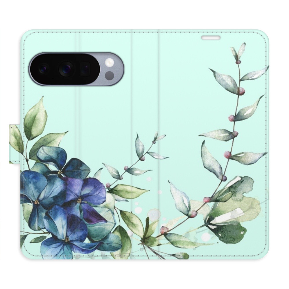 Flipové puzdro iSaprio - Blue Flowers - Google Pixel 10 / 10 Pro