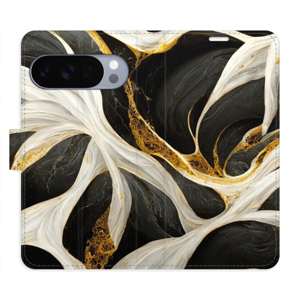 Flipové puzdro iSaprio - BlackGold Marble - Google Pixel 10 / 10 Pro