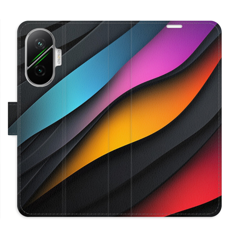 Flipové puzdro iSaprio - Color Waves - Poco F7