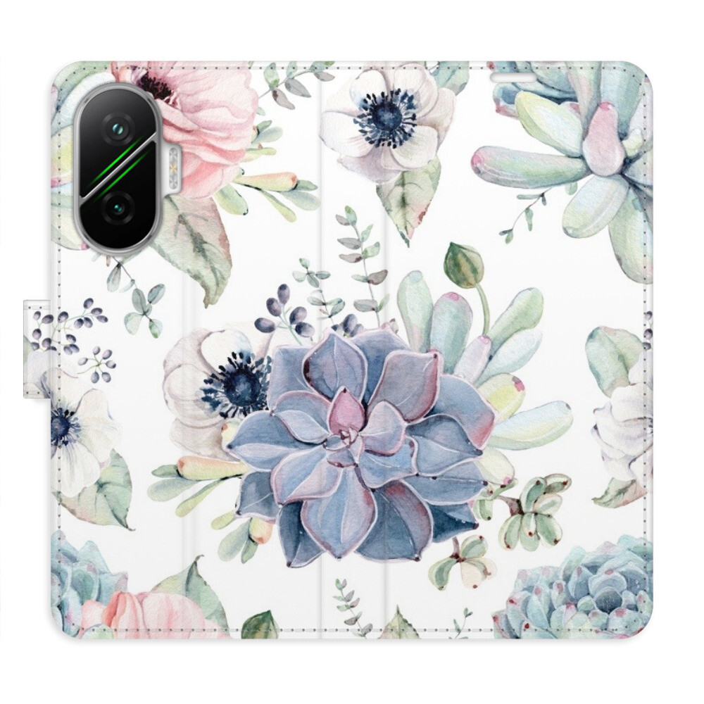 Flipové puzdro iSaprio - Succulents - Poco F7