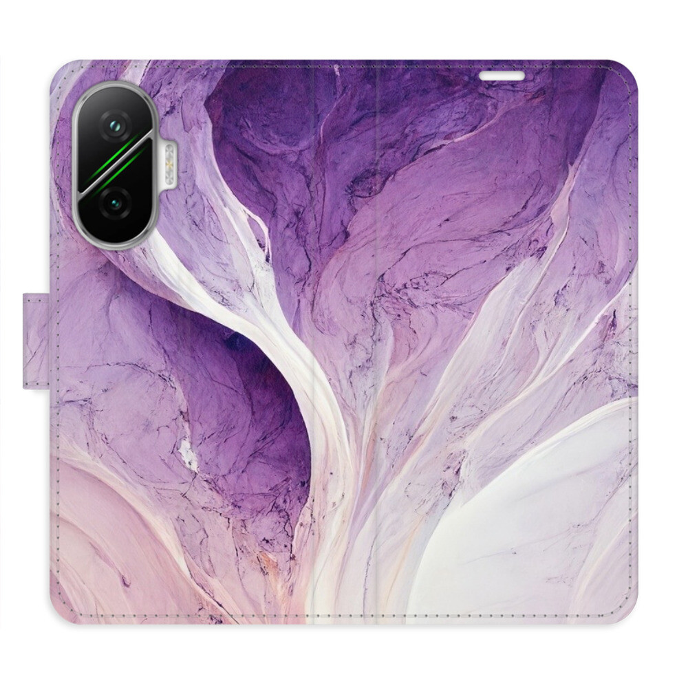 Flipové puzdro iSaprio - Purple Paint - Poco F7