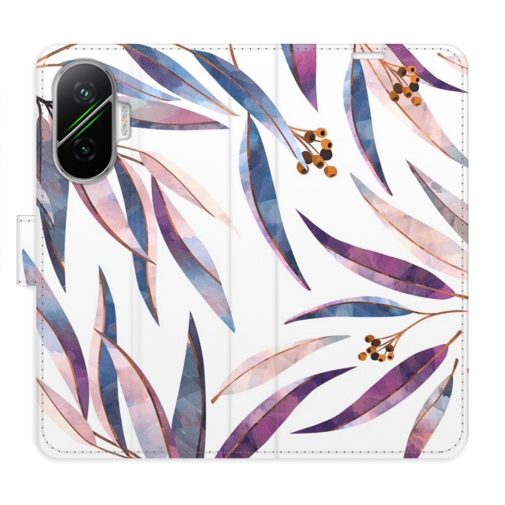 Flipové puzdro iSaprio - Ornamental Leaves - Poco F7