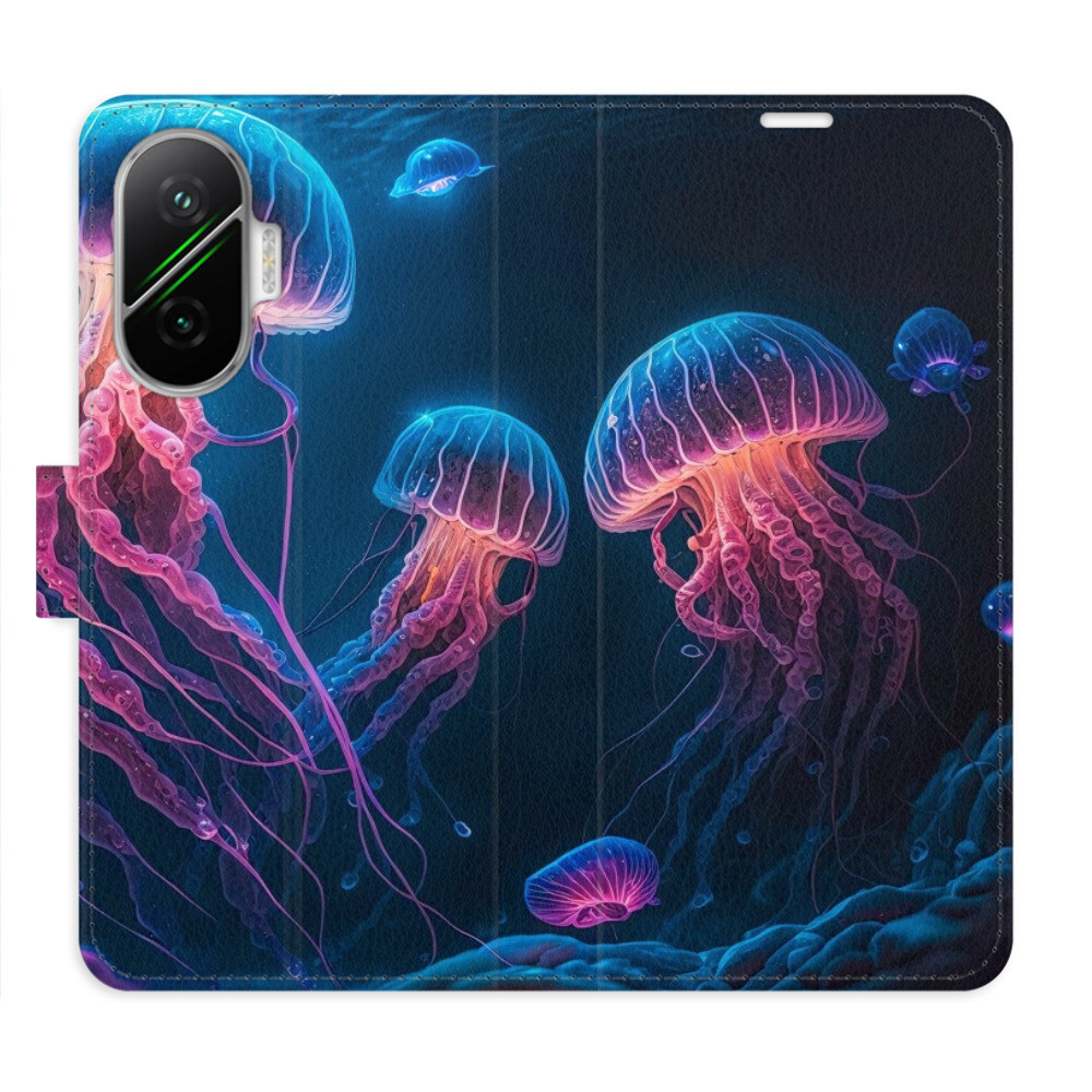 Flipové puzdro iSaprio - Jellyfish - Poco F7