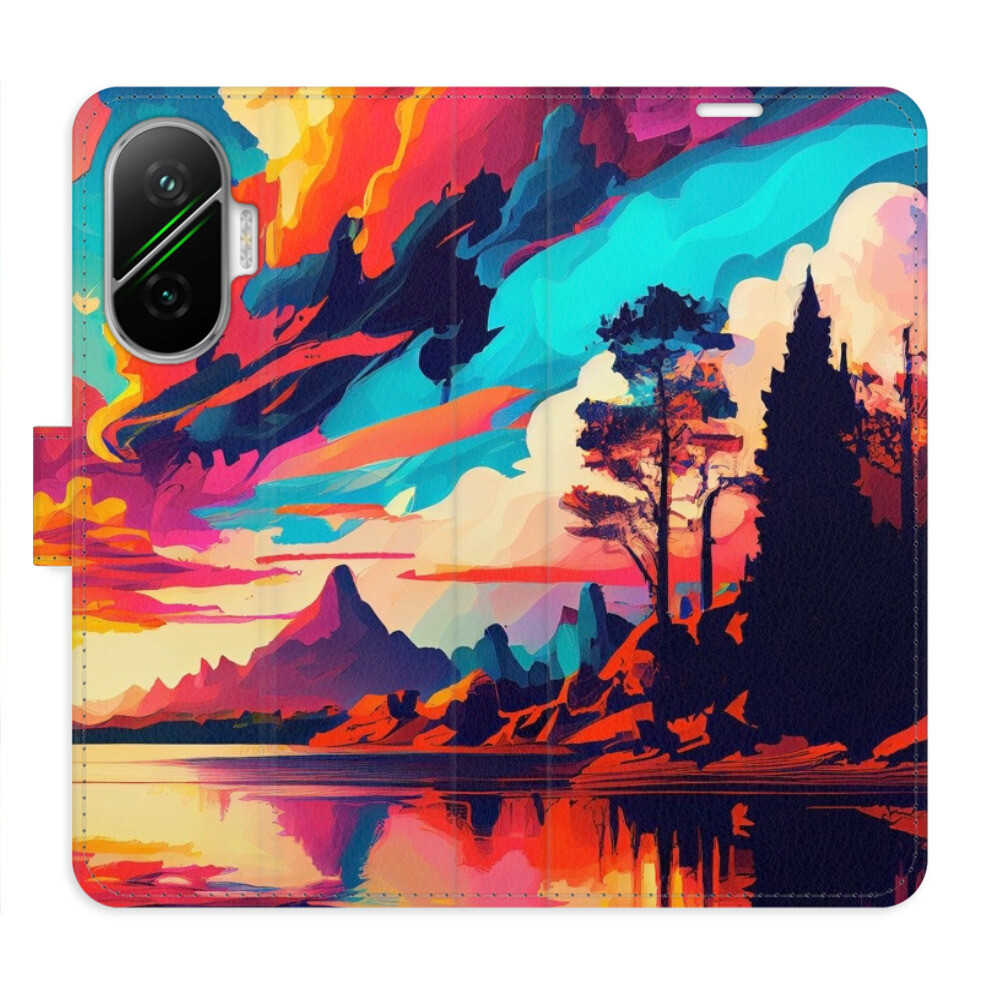 Flipové puzdro iSaprio - Colorful Mountains 02 - Poco F7
